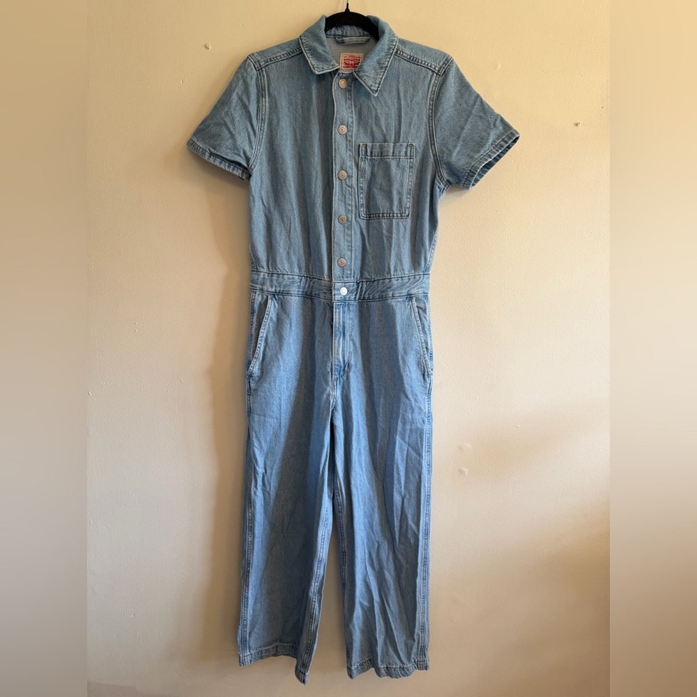 Levi's Light Blue Denim Jumpsuit Romper